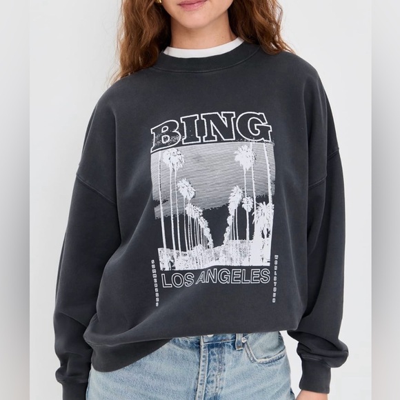 Anine Bing Tops - Anine Bing Miles Bing tour sweatshirt